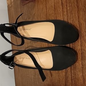 TOP MODA VELVET DRESS SHOES SIZE 8.5